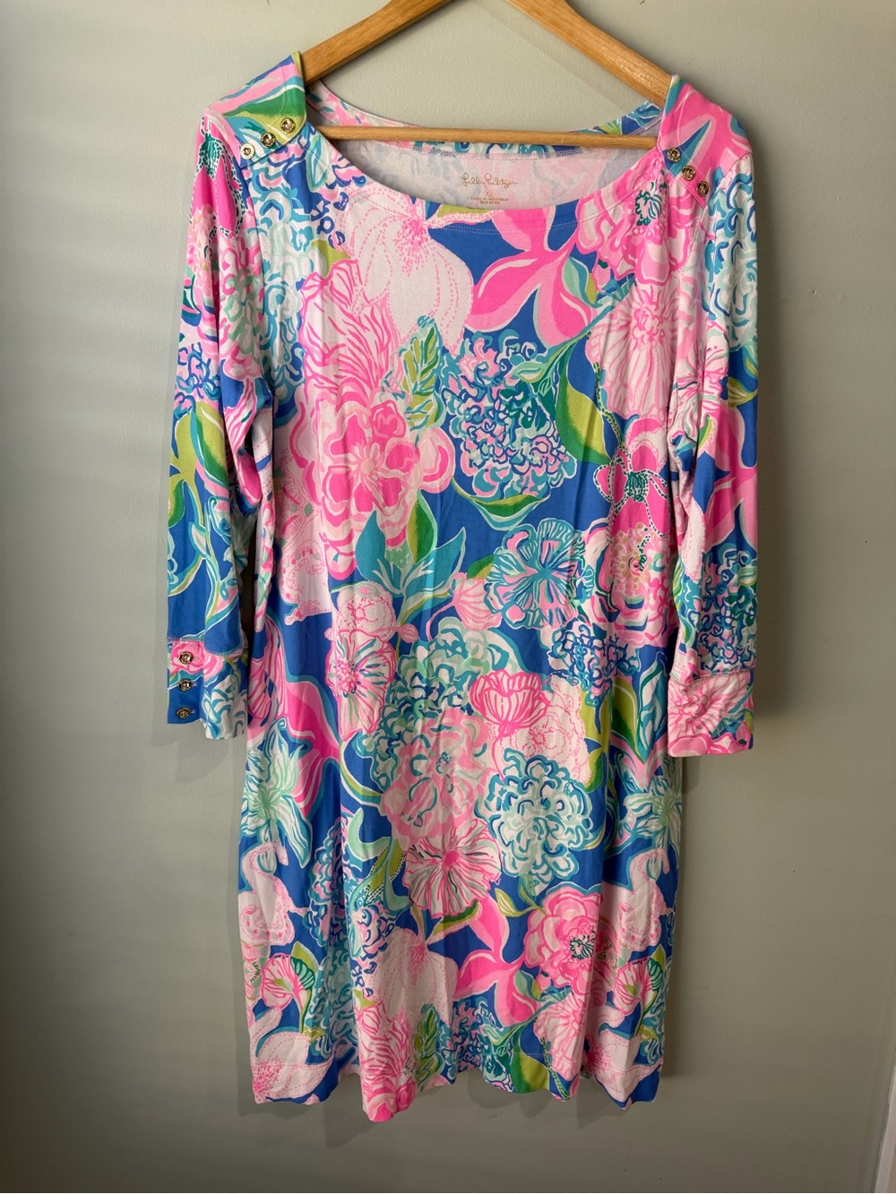 Lilly Pulitzer Sophie UPF 50+ Dress Peony for Your Thoughts Size XL - Picture 2 of 7